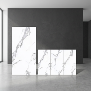 Dalle de porcelaine émaillée antidérapante aspect marbre gris Arctic View 800x1600mm 10mm d'épaisseur pour sol intérieur moderne - Product Image 5