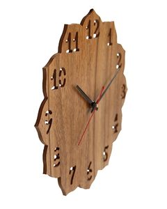 Handmade Wooden <b>Clock</b> <b>Modern</b> <b>Wall</b> <b>Clock</b> Natural Wood Decorative Timepiece For Home Decor By AALIYAN IMPEX - Product Image 2