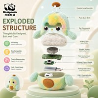 Peluche interactive parlante Avocat Lumineux et Expressif, avec fonction de chat vocal multilingue, rechargeable, portable, idéal comme cadeau