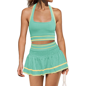 Women’s Pickleball Tank and Skort Set Everyday Sport Wear Pickleball Style Set Women Tank Top and Skort Outfit - Product Image 1