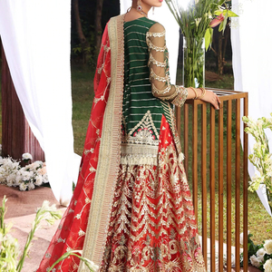 Robe de mariée pakistanaise traditionnelle de haute qualité, vente en gros, nouvelle arrivée, broderie à la main, tenue de mariage, Lehenga Choli 2026 - Product Image 3