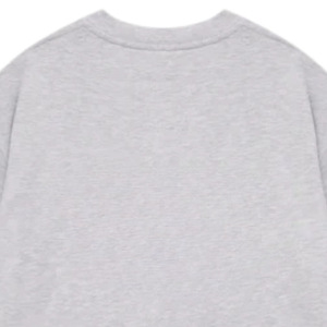 Camiseta Premium para Hombre, 100% Algodón, 230g, Color Gris Jaspeado, Cómoda, Informal, Estilo Urbano, Suave y Transpirable - Product Image 5