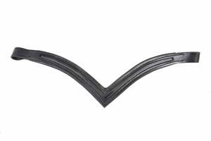 Banda para la frente de cuero de canal vacío de alta calidad para brida de caballo 14MM Todos los tamaños Acolchado suave y asequible a precio mayorista .. - Product Image 5