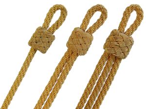 Mützengeflecht Knitted Cap <b>Cord</b> Solid Color Fabric <b>Braided</b> Rope Simple Style Badge Accessory <b>Cord</b> with Metal Hook Custom Color - Product Image 2