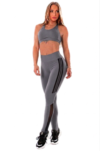 Women <b>Yoga</b> <b>Set</b> Best Quality Textured Solid Stitch Digital Print 2 Piece Breathable High Waist - Product Image 5