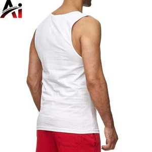 Camiseta sin mangas para hombre al por mayor, ligera, de verano, para gimnasio, con logo personalizado, de algodón, suave, informal, para fitness - Product Image 6