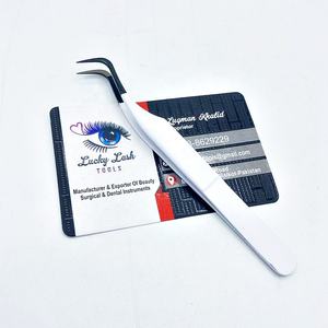 Nouvelle tendance pince à épiler à pointe de fibre disponible durable offre de prix la plus basse pince à épiler en acier inoxydable solide - Product Image 6