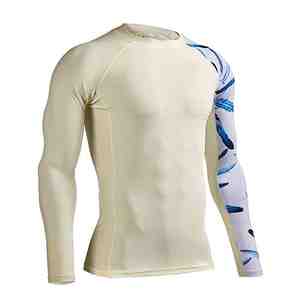 Camiseta Deportiva Ligera para Hombre con Mangas de Diferentes Colores y Precio al por Mayor, Fabricada con Material de Secado Rápido - Product Image 3