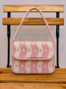 Bolso de Hombro de Cuentas Hecho a Mano, Ecológico, Ligero, Personalizable, de Lujo, Profesional y Moderno para Mujer, Venta al Por Mayor |   Alta Calidad - Product Image 1