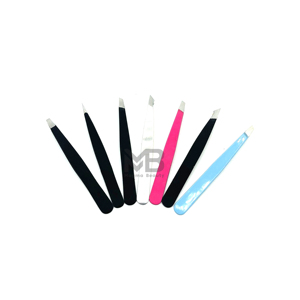 Pinzas de Precisión para Cejas con Logotipo Personalizado, Diseño Multicolor, Pinzas de Acero Inoxidable, Estilo Moderno - Product Image 1