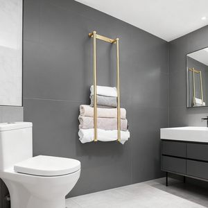 High Demanded WalMounted Towel Holder Heavy Material Black Metal Towel Holder for <b>Bath</b> Towel Bathroom Accessories At Lower Price - Product Image 5