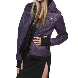 Vestes pour femmes en cuir véritable et simili cuir de mouton, fabrication directe d'usine, vente directe, marque privée acceptable. - Product Image 6