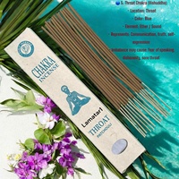 Bâtonnets d'encens artisanaux du Népal et du Tibet, naturels, pour le Chakra de la gorge, Patchouli et Bois de Santal, écologiques, de haute qualité, adaptés aux animaux domestiques, Printemps