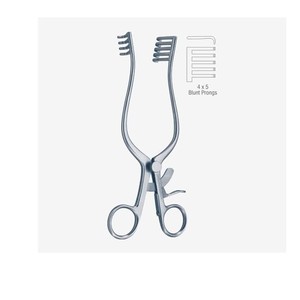 Écarteur chirurgical 4 x 5 à pointes émoussées, manuel, certifié CE, instrument de chirurgie générale, classe I - Product Image 3