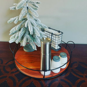 10" 12" Acacia Rotate <b>Lazy</b> <b>Susan</b> Kitchen Turntable Organizers Storage for Cabinet Pantry Table Organization <b>Wooden</b> Swivel Tray - Product Image 2