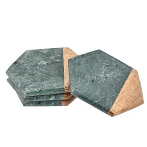 Posavasos de Mármol Ecológicos de Primera Calidad, Duraderos y Lavables, Accesorios de Bar, Tapetes de Piedra para Bebidas - Product Image 4