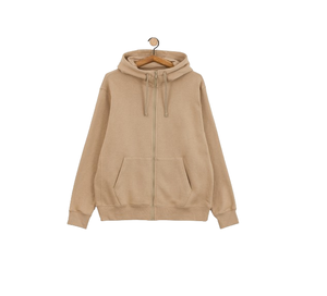 Sweat-shirt à capuche unisexe beige, coupe classique, 100% coton French Terry, décontracté, avec poche, vêtement d'hiver, séchage rapide - Product Image 3