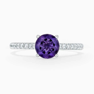 Roy Diamond Women's 925 Sterling <b>Silver</b> <b>Emerald</b>-Cut Moissanite Engagement <b>Ring</b> Rhodium Plating-Luxury Classic Elegant Design - Product Image 1