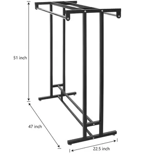 Handmade Heavy Duty Steel Clothes <b>Rack</b> with Premium Powder Coated Finish and Custom LogoSingle Tier Iron <b>Storage</b> Basket <b>Wall</b> - Product Image 2