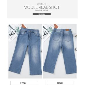 2025 femmes été Zimbaplatinum Denim Flare pantalon taille haute Capri jean cloche bas Bootcut confortable Bootcut femmes - Product Image 4