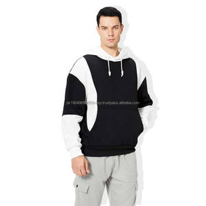 Impresión personalizada Hombres empalme Sudadera con capucha Hombres Suéter Casual Top Manga larga Hombres Suéter Color Bloqueado Sudaderas con capucha - Product Image 2