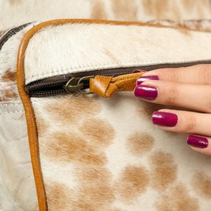 LW Sac à dos pour femmes en cuir de vache véritable isotherme Style bohème rock résistant à l'eau PVC Robe Sac à bandoulière Portable - Product Image 4