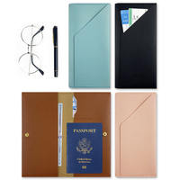 Funda de Pasaporte de Moda en Oferta, Funda de Pasaporte de Cuero PU para Tarjetas y Documentos, Cartera de Viaje, Estuche de Pasaporte Simple