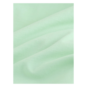 T-shirt en coton à manches courtes et col rond vert clair pour homme, coupe classique, couleur unie, style décontracté, tissu jersey tricoté - Product Image 6