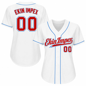 Maillot de baseball personnalisé vierge en gros pour broderie, maillots de softball pour hommes, maillot de baseball avec logo brodé personnalisé pour hommes - Product Image 2