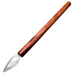 Couteau de chasse à lame fixe double tranchant en acier Damas durable pour le camping en plein air - Product Image 1