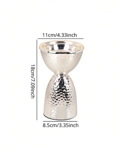 Brûleur d'encens Bakhoor en métal argenté martelé de luxe, brûleur d'oud arabe, porte-encens à charbon de bois pour la décoration intérieure, parmi les plus vendus - Product Image 2