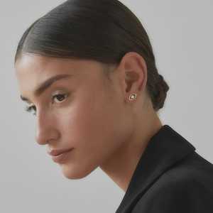 Evil Eyes Ear Front <b>Back</b> Jackets Enhancers 14K 18K Solid <b>Gold</b> Geometric Minimalist Ear Stack Charm Everyday Wear Fine Jewelry - Product Image 4