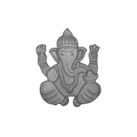 Statue de Lord Ganesha en fonte à poser au sol, Ganpati moderne sur pied, pour insertion dans clôture, garde-corps d'escalier d'entrée de villa de luxe, Vinayaka