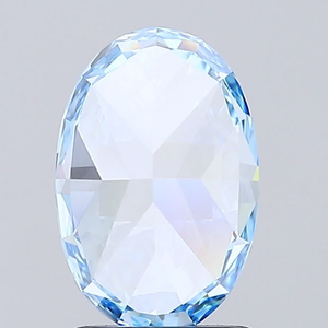 Diamant bleu de 1 carat cultivé en laboratoire, taille ovale, certifié IGI, VVS VS, diamant fantaisie de couleur, fournisseur en gros - Product Image 2