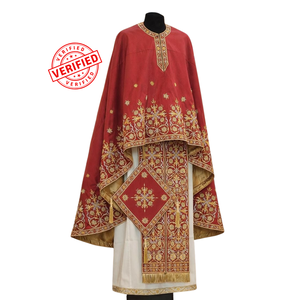 Ensemble de vêtements de prêtre orthodoxe brodés sur mesure ShineWays Enterprises, couleur personnalisée, design croix, Phelonion unisexe, OEM - Product Image 1