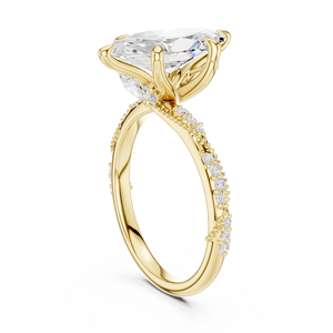 แหวนเพชรทรงมาร์คีส์ 2.50 กะรัต ได้รับการรับรองจาก IGI เพชรเพาะเลี้ยงในห้องปฏิบัติการ ตัวเรือนทองคำแท้ 14K ดีไซน์ลายคลื่นสุดพิเศษ แหวนหมั้นสำหรับผู้หญิง แหวนแต่งงาน - Product Image 3