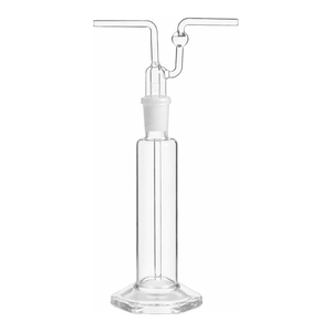 For PYREX Borosilicate <b>Glass</b> Tall Form Gas Washing <b>Bottle</b> <b>with</b> Standard Taper <b>Stopper</b> for Laboratory Sampling - Product Image 3