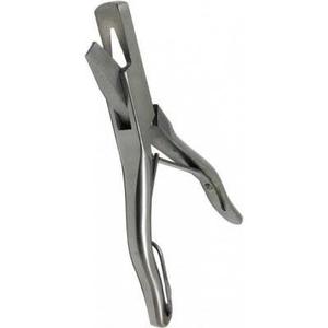 Cisaille à oreilles en V robuste de 6 pouces en acier inoxydable forgé – Réutilisable et réglable pour chèvres, bovins et porcs - Product Image 1