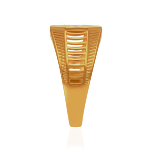 Octant Structure <b>Men's</b> Gold <b>Ring</b> 18K Solid Gold Geometric Lattice <b>Ring</b>, Modern Openwork Statement Band <b>for</b> <b>Men</b> - Product Image 4