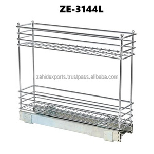 Handmade Metal <b>Basket</b> Organizer with Stands Stylish <b>Storage</b> Solutions Simple Modern Stainless Steel <b>Rectangular</b> Foldable - Product Image 3