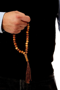 Tasbih Musulmán de Madera de Olivo, Cuentas de Oración para Ramadán, Artesanía Natural - Product Image 5