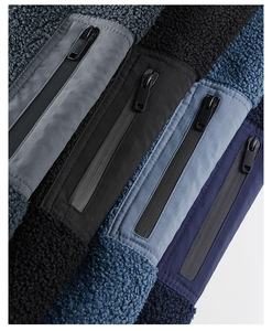 100% algodón Unisex Otoño Invierno Polar chaqueta al aire libre abrigo polar Sherpa polar manga cremallera móvil bolsillo chaquetas - Product Image 4