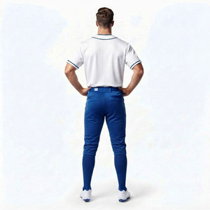 Tenue de baseball élégante pour homme, personnalisable avec impression sur mesure, 100 % coton, vêtements de performance anti-humidité pour tournoi - Product Image 2