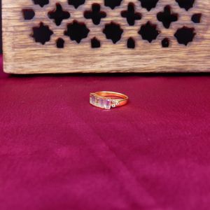 Anillo de Plata de Ley 925 Chapado en Oro con Topacio Azul y Labradorita para Mujer, Joyería para Bodas - Product Image 4