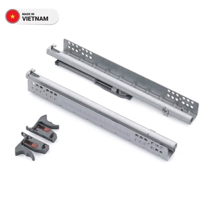 Correderas Inferiores Ajustables de Cierre Suave, Correderas de Cajón de Metal de Extensión Completa de Alta Resistencia - Product Image 1