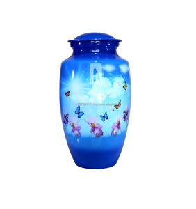 Urne de crémation humaine pour adultes en aluminium élégant de qualité supérieure pour les familles à la recherche de sécurité de la beauté et d'hommage à long terme - Product Image 1