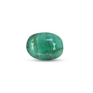 Natural Emerald 4.58 Carat Oval Faceted Loose Gemstone for Fine Jewelry - Product Image 1
