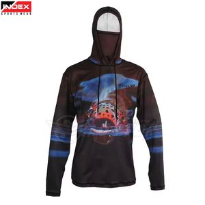 เสื้อฮู้ดตกปลาพร้อมหน้ากากในตัวสำหรับผู้ชาย ป้องกันรังสียูวี เหมาะสำหรับตกปลาและเดินป่า - Product Image 1
