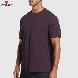 Camiseta de Manga Corta Casual para Hombre, Corte Regular, Color Sólido, 180 Gramos, Tejido de Algodón, con Estampado Digital y Diseño Liso - Product Image 4