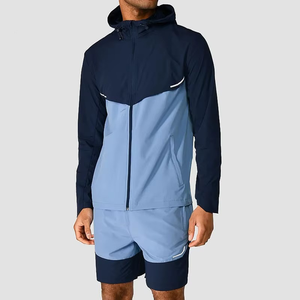 Men Women Hooded <b>Running</b> Windbreakers Lightweight Sports <b>Jackets</b> Spring Solid Fluorescent Long Sleeved Casual Zippered Quick Dry - Product Image 4